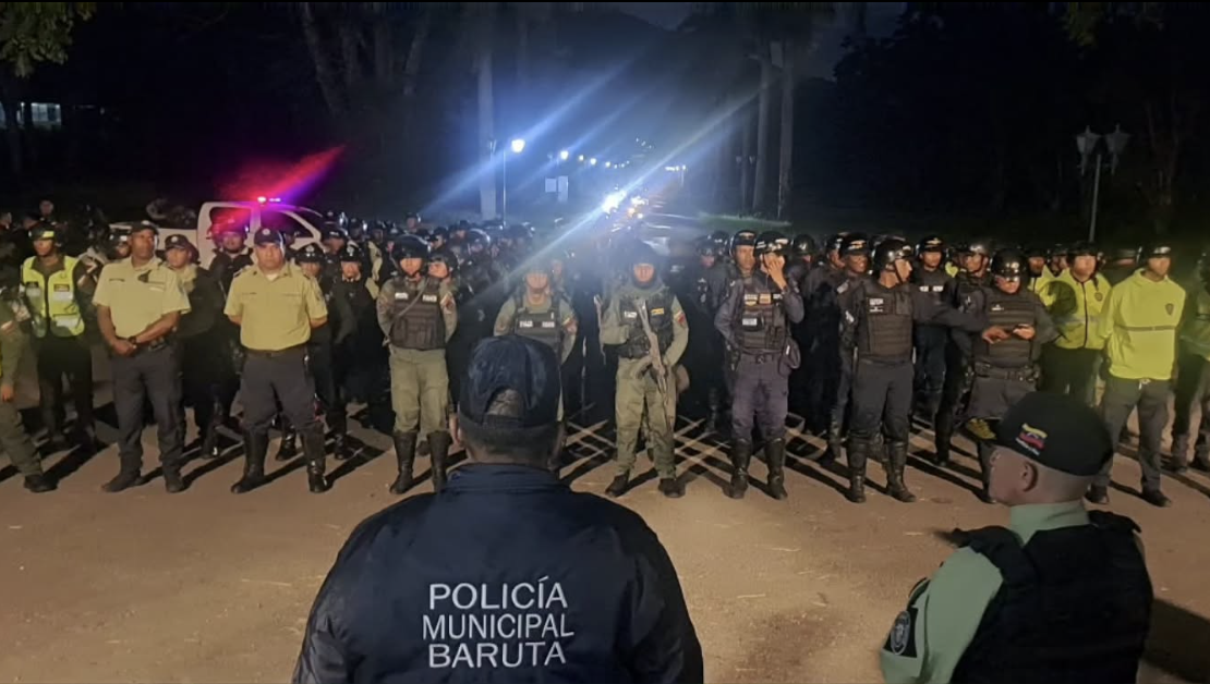 Despliegan dispositivo de seguridad en Baruta con más de un centenar de funcionarios