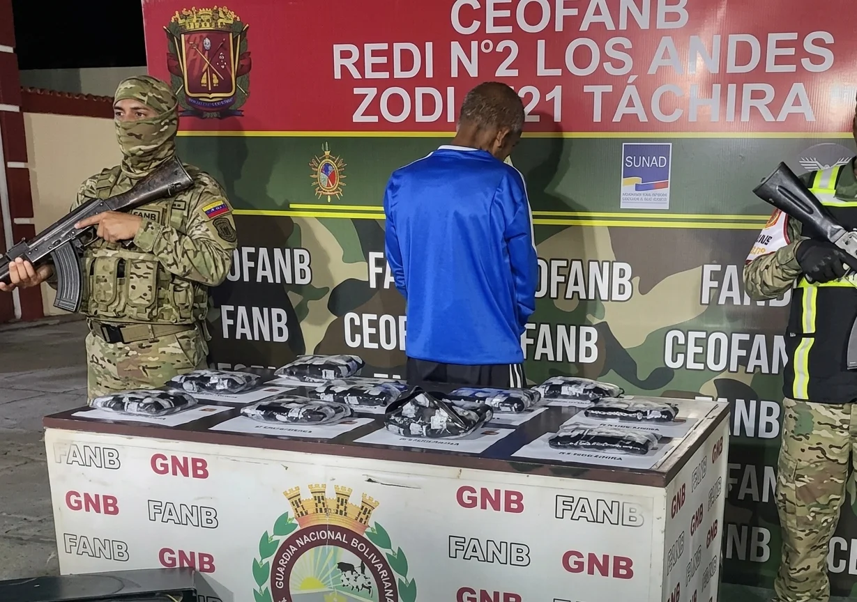 Capturado en Táchira por ocultar estupefacientes dentro de un televisor