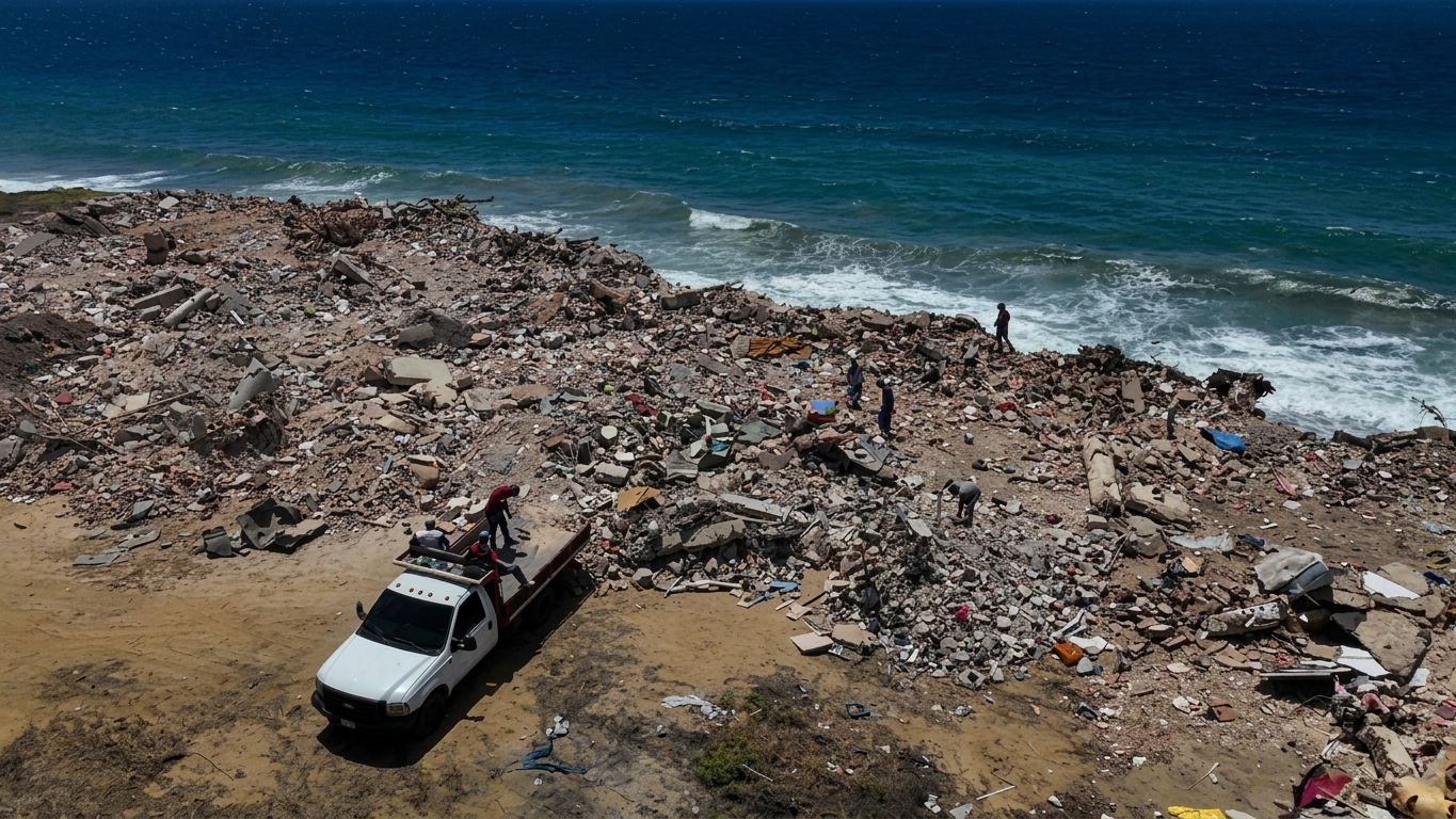 Toneladas de escombros amenazan la costa de La Guaira tras tres meses de los sismos