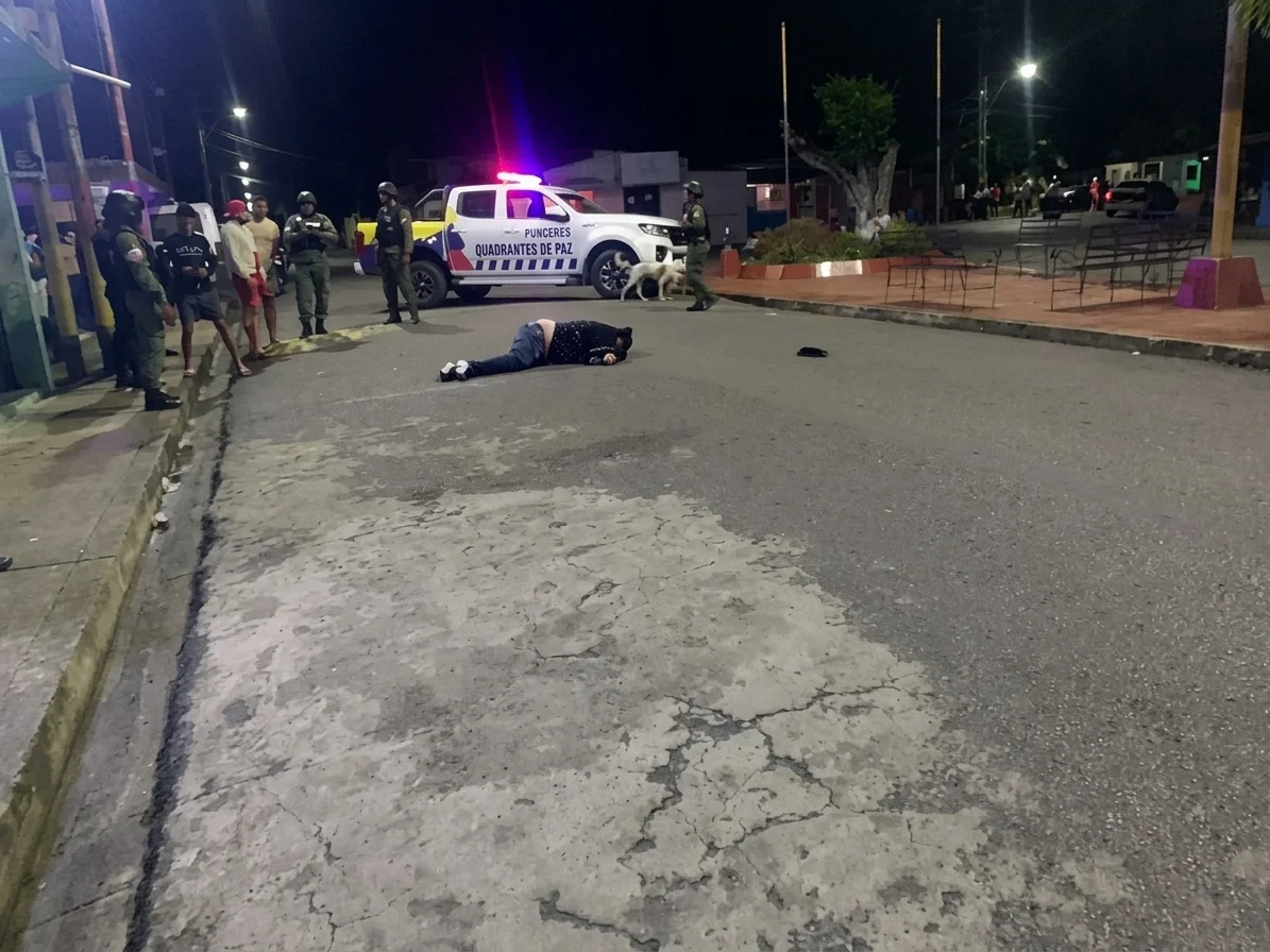 Un muerto y dos funcionarios heridos tras presunto enfrentamiento en Punceres