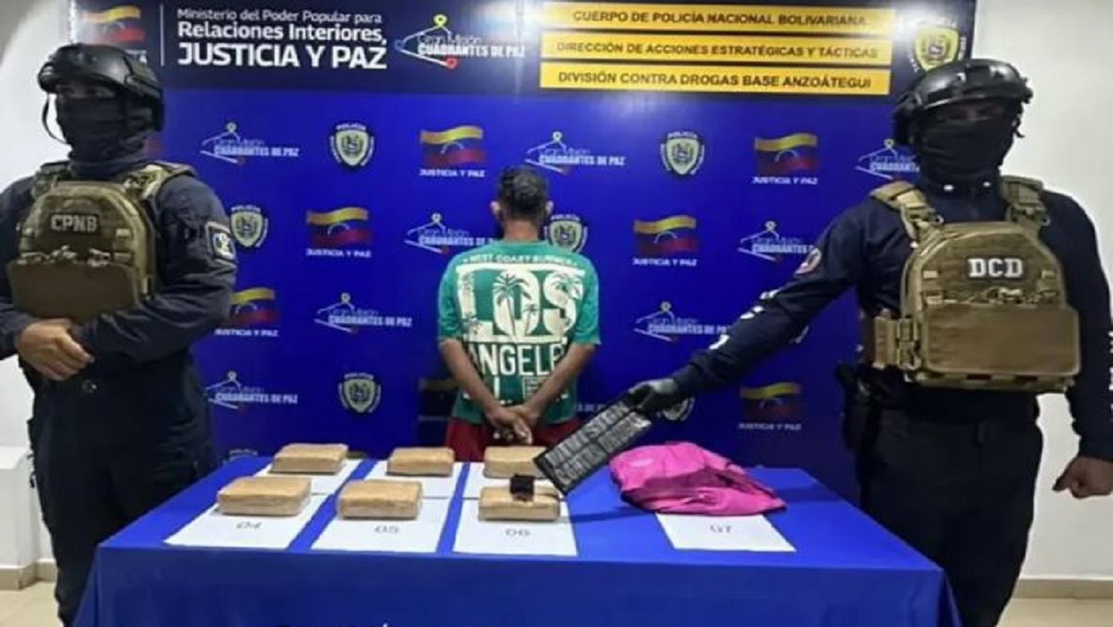 Detenido con más de 3kg de Marihuana en Anzoátegui