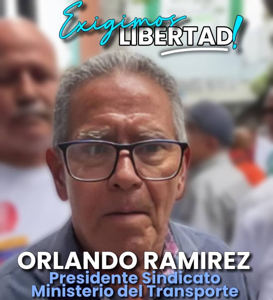 Sindicalistas exigen a las autoridades venezolanas conocer el paradero del dirigente Orlando Ramírez