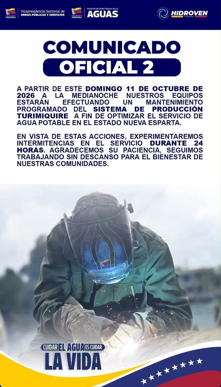 Las próximas 24 horas sin agua en algunas partes de Caracas, La Guaira y Miranda por labores de mantenimiento