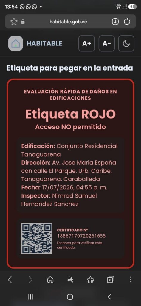 Edificio inclinado en Tanaguarena: 57 familias esperan respuesta oficial ante riesgo estructural