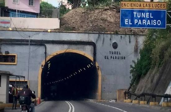 Anuncian cierre en los túneles El Paraíso y El Valle por labores de mantenimiento